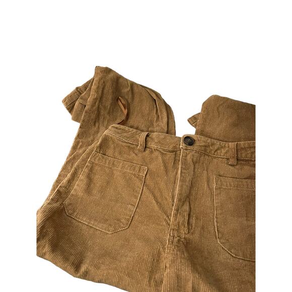 vestique khakis soft corduroy flared leg jeans size L large cotton patch pockets - Picture 6 of 12
